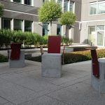 siedzisko betonowe patio biurowe warszawa